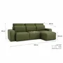 Sofas for hospitalities & contracts - Universal Corner Sofa Bed JORDAAN - Khaki - CITY SOFA