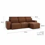 Sofas for hospitalities & contracts - Universal Corner Sofa Bed JORDAAN - Brick - CITY SOFA