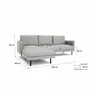 Sofas for hospitalities & contracts - 4-Seater Left Corner Sofa BRERA - Grey - CITY SOFA