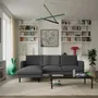 Canapés pour collectivités - Canapé d'angle gauche 4 places BRERA - Gris foncé - CITY SOFA