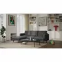 Canapés pour collectivités - Canapé d'angle gauche 4 places BRERA - Gris foncé - CITY SOFA