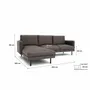 Sofas for hospitalities & contracts - 4-Seater Left Corner Sofa BRERA - Taupe - CITY SOFA