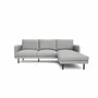 Canapés pour collectivités - Canapé d'angle à droite 4 places BRERA - Gris - CITY SOFA