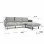 Canapés pour collectivités - Canapé d'angle à droite 4 places BRERA - Gris - CITY SOFA