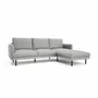 Canapés pour collectivités - Canapé d'angle à droite 4 places BRERA - Gris - CITY SOFA