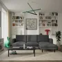 Sofas for hospitalities & contracts - 4-Seater Right Corner Sofa BRERA - Dark Grey - CITY SOFA