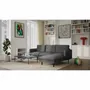 Sofas for hospitalities & contracts - 4-Seater Right Corner Sofa BRERA - Dark Grey - CITY SOFA