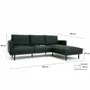 Sofas for hospitalities & contracts - 4-Seater Right Corner Sofa BRERA - Green - CITY SOFA