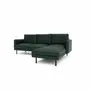 Sofas for hospitalities & contracts - 4-Seater Right Corner Sofa BRERA - Green - CITY SOFA
