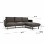 Sofas for hospitalities & contracts - 4-Seater Right Corner Sofa BRERA - Taupe - CITY SOFA