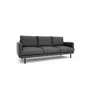 Sofas for hospitalities & contracts - 4-Seater Sofa BRERA - Dark Grey - CITY SOFA