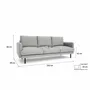 Sofas for hospitalities & contracts - 4-Seater Sofa BRERA - Grey - CITY SOFA