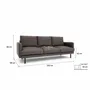 Sofas for hospitalities & contracts - 4-Seater Sofa BRERA - Taupe - CITY SOFA