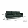 Canapés pour collectivités - Canapé 4 places BRERA - Vert - CITY SOFA
