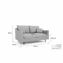 Sofas for hospitalities & contracts - 2-Seater Sofa ALFAMA - Grey - CITY SOFA