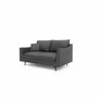 Sofas for hospitalities & contracts - 2-Seater Sofa ALFAMA - Dark Grey - CITY SOFA
