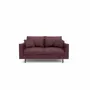 Sofas for hospitalities & contracts - 2-Seater Sofa ALFAMA - Burgundy - CITY SOFA