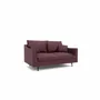 Sofas for hospitalities & contracts - 2-Seater Sofa ALFAMA - Burgundy - CITY SOFA