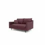 Sofas for hospitalities & contracts - 2-Seater Sofa ALFAMA - Burgundy - CITY SOFA