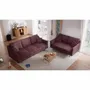 Sofas for hospitalities & contracts - 2-Seater Sofa ALFAMA - Burgundy - CITY SOFA