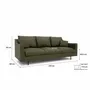 Sofas for hospitalities & contracts - 3-Seater Sofa ALFAMA - Green - CITY SOFA