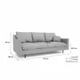 Sofas for hospitalities & contracts - 3-Seater Sofa ALFAMA - Grey - CITY SOFA