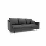 Sofas for hospitalities & contracts - 3-Seater Sofa ALFAMA - Dark Grey - CITY SOFA