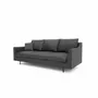 Sofas for hospitalities & contracts - 3-Seater Sofa ALFAMA - Dark Grey - CITY SOFA