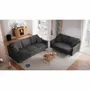 Sofas for hospitalities & contracts - 3-Seater Sofa ALFAMA - Dark Grey - CITY SOFA