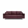 Sofas for hospitalities & contracts - 3-Seater Sofa ALFAMA - Burgundy - CITY SOFA