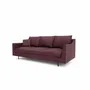 Sofas for hospitalities & contracts - 3-Seater Sofa ALFAMA - Burgundy - CITY SOFA