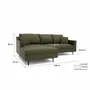 Sofas for hospitalities & contracts - 4-Seater Left Corner Sofa ALFAMA - Green - CITY SOFA