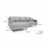 Sofas for hospitalities & contracts - 4-Seater Left Corner Sofa ALFAMA - Grey - CITY SOFA