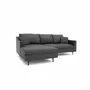 Sofas for hospitalities & contracts - 4-Seater Left Corner Sofa ALFAMA - Dark Grey - CITY SOFA