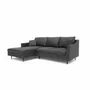 Sofas for hospitalities & contracts - 4-Seater Left Corner Sofa ALFAMA - Dark Grey - CITY SOFA