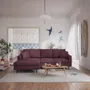 Sofas for hospitalities & contracts - 4-Seater Left Corner Sofa ALFAMA - Burgundy - CITY SOFA