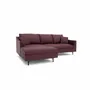 Sofas for hospitalities & contracts - 4-Seater Left Corner Sofa ALFAMA - Burgundy - CITY SOFA