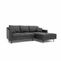 Sofas for hospitalities & contracts - 4-Seater Right Corner Sofa ALFAMA - Dark Grey - CITY SOFA