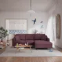 Sofas for hospitalities & contracts - 4-Seater Right Corner Sofa ALFAMA - Burgundy - CITY SOFA