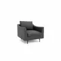 Fauteuils pour collectivités - Fauteuil ALFAMA - Gris foncé - CITY SOFA