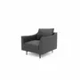 Fauteuils pour collectivités - Fauteuil ALFAMA - Gris foncé - CITY SOFA