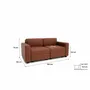 Sofas for hospitalities & contracts - 2-Seater Modular Sofa GRACIA - Terracotta - CITY SOFA