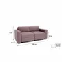 Sofas for hospitalities & contracts - 2-Seater Modular Sofa GRACIA - Dusty Pink - CITY SOFA