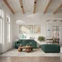 Sofas for hospitalities & contracts - 2-Seater Modular Sofa GRACIA - Green - CITY SOFA