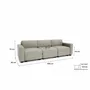 Sofas for hospitalities & contracts - 3-Seater Modular Sofa GRACIA - Beige Grey - CITY SOFA