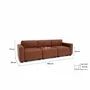 Sofas for hospitalities & contracts - 3-Seater Modular Sofa GRACIA - Terracotta - CITY SOFA