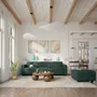 Sofas for hospitalities & contracts - 3-Seater Modular Sofa GRACIA - Green - CITY SOFA