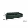 Sofas for hospitalities & contracts - 3-Seater Modular Sofa GRACIA - Green - CITY SOFA