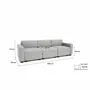 Sofas for hospitalities & contracts - 3-Seater Modular Sofa GRACIA - Grey - CITY SOFA