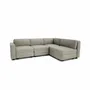 Sofas for hospitalities & contracts - 4-Seater Corner Modular Sofa GRACIA - Beige Grey - CITY SOFA
